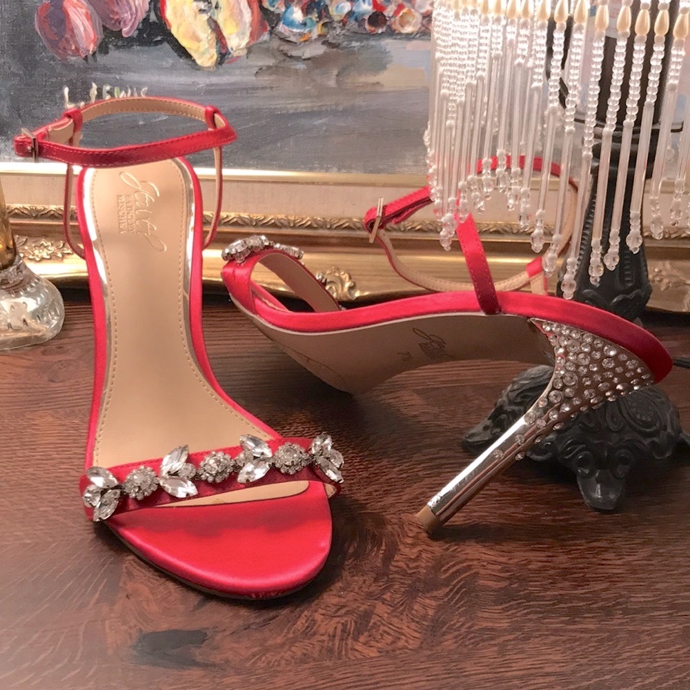 JEWEL by BADGLEY MISCHKA PINK / BEJEWELED LUXURY HEELS